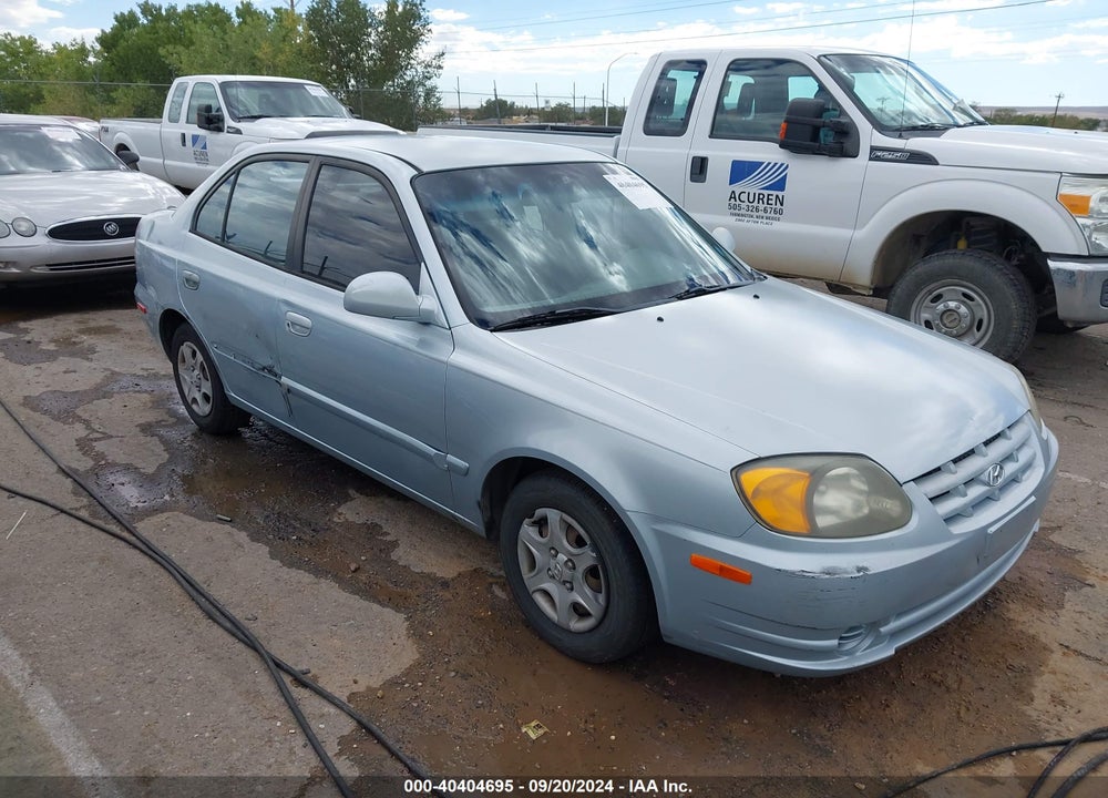 2003 HYUNDAI ACCENT GL VIN: KMHCG45C33U494530