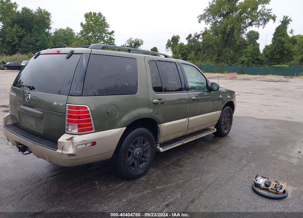 2004 MERCURY MOUNTAINEER VIN: 4M2ZU86WX4ZJ45872