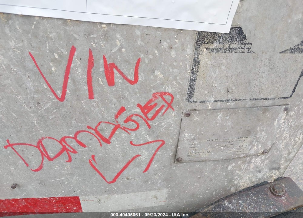 1985 HOBBS DUMP VIN: 1H5D03525EN030709