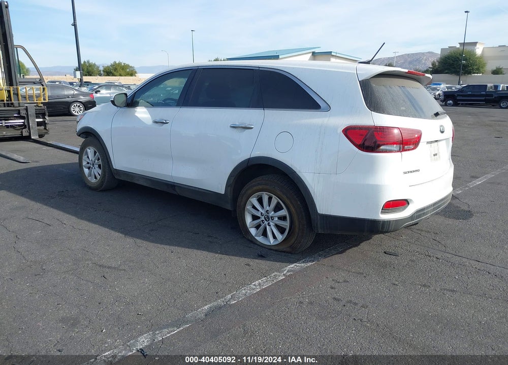 2019 KIA SORENTO 3.3L LX VIN: 5XYPG4A56KG478948
