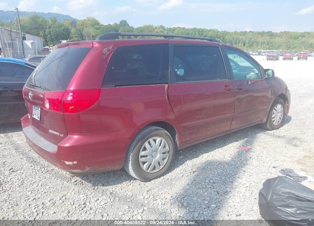 2009 TOYOTA SIENNA LE VIN: 5TDZK23C69S282805