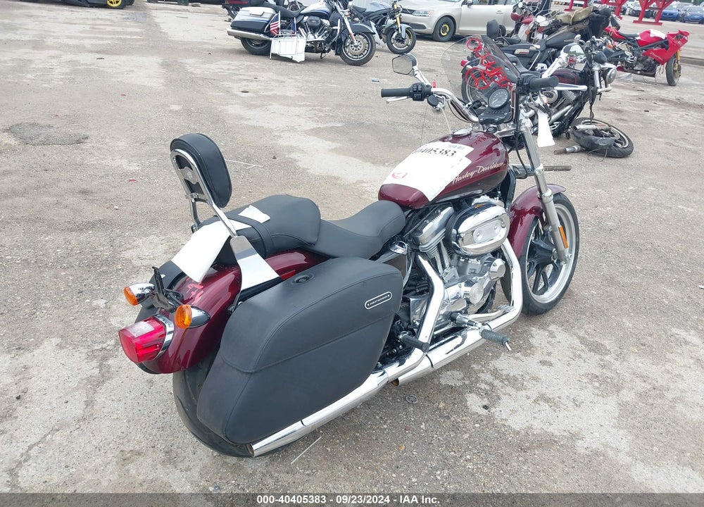 2014 HARLEY-DAVIDSON XL883 SUPERLOW VIN: 1HD4CR238EC412398