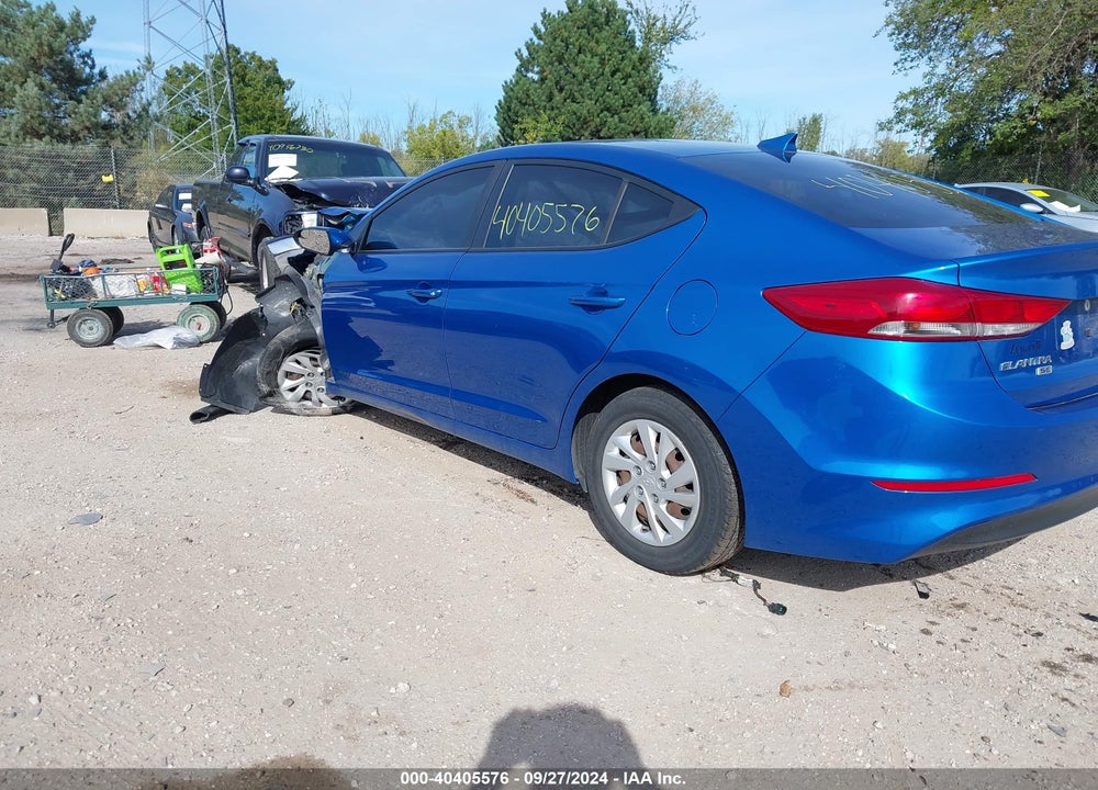 2017 HYUNDAI ELANTRA SE VIN: 5NPD74LF6HH101899
