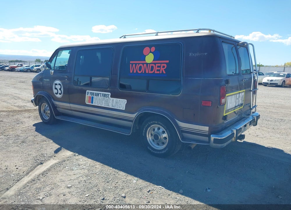 1992 DODGE RAM VAN B250 VIN: 2B6HB21YXNK148907