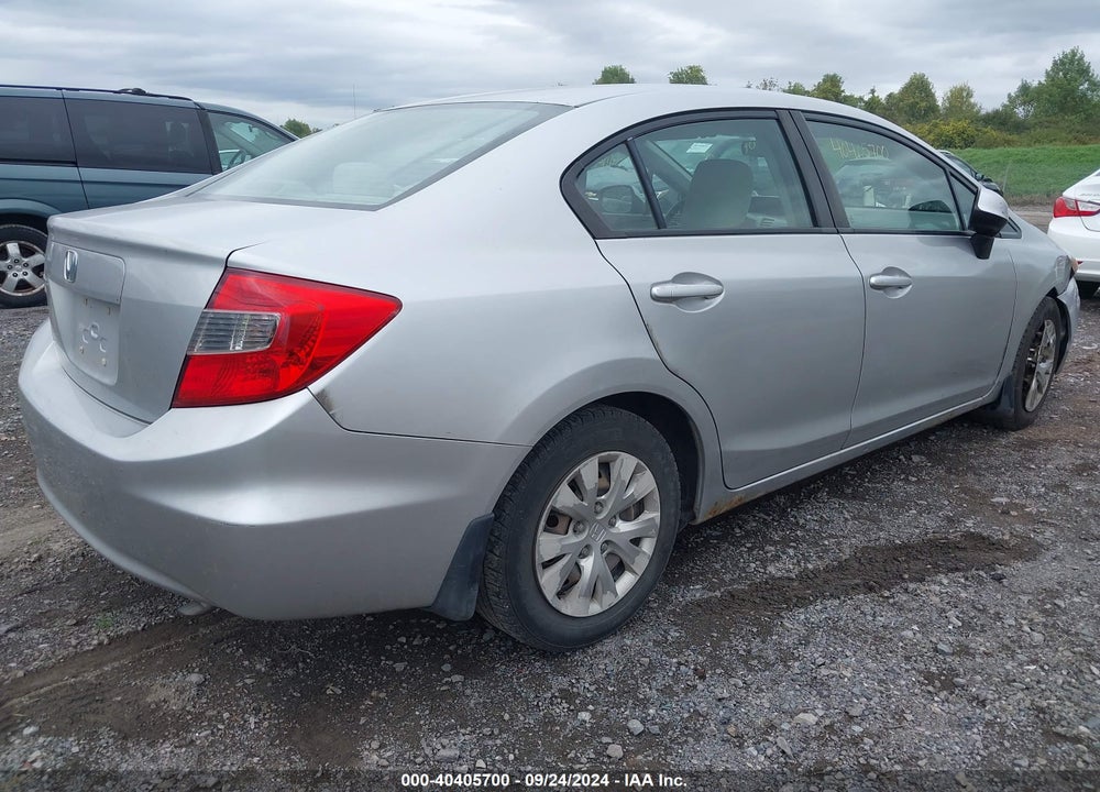 2012 HONDA CIVIC LX VIN: 2HGFB2F57CH590203