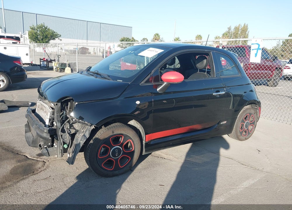 2016 FIAT 500E BATTERY ELECTRIC VIN: 3C3CFFGE3GT161119