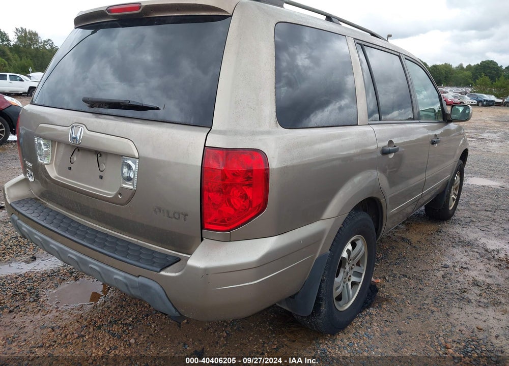 2004 HONDA PILOT EX-L VIN: 2HKYF18604H520479