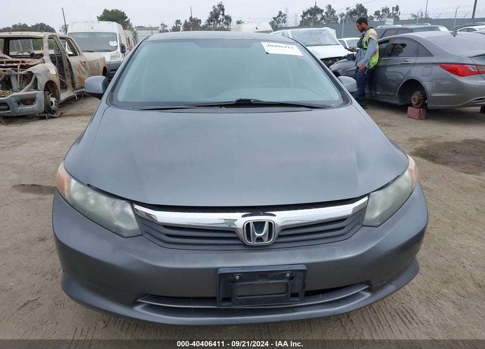 2012 HONDA CIVIC LX VIN: 19XFB2F57CE342477