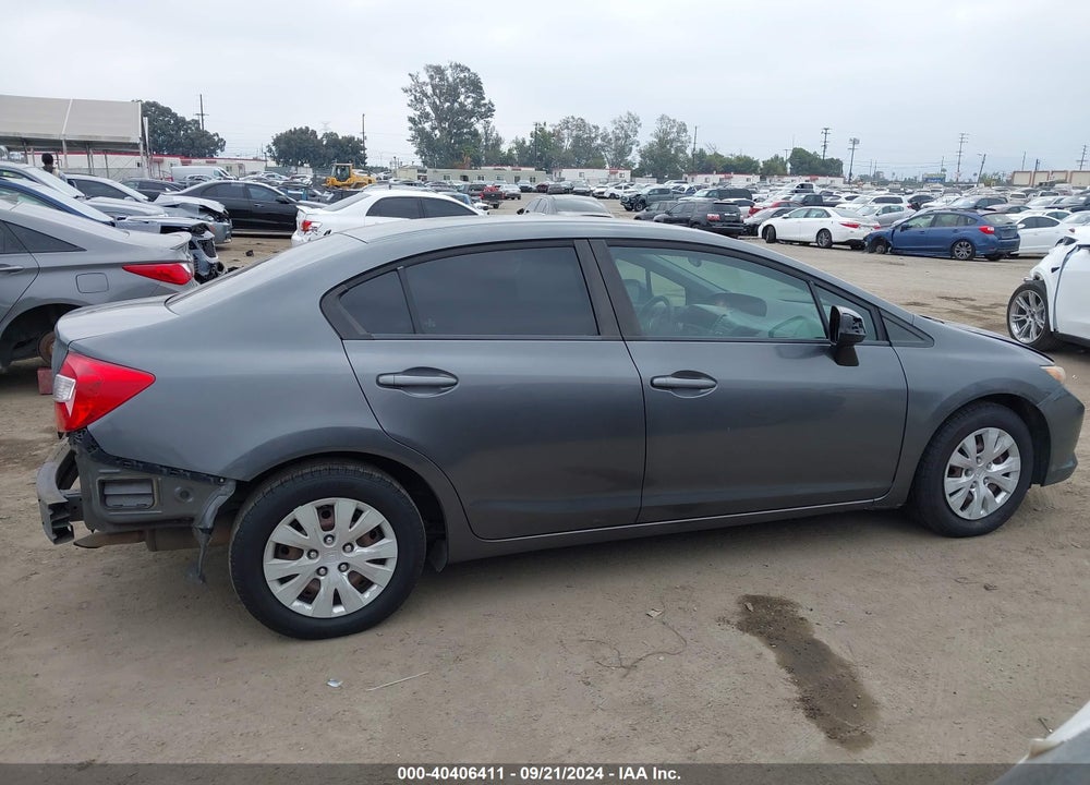 2012 HONDA CIVIC LX VIN: 19XFB2F57CE342477