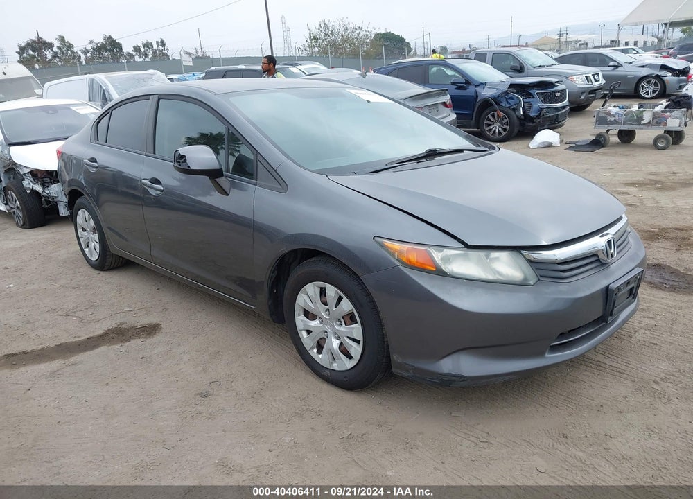 2012 HONDA CIVIC LX VIN: 19XFB2F57CE342477