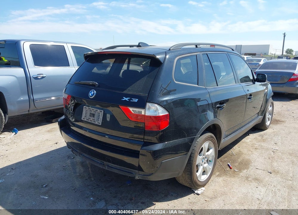 2008 BMW X3 3.0SI VIN: WBXPC93488WJ15367