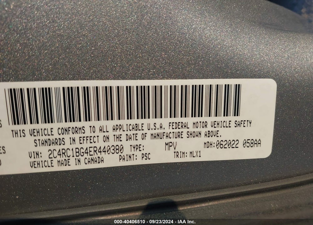 2014 CHRYSLER TOWN & COUNTRY TOURING VIN: 2C4RC1BG4ER440380
