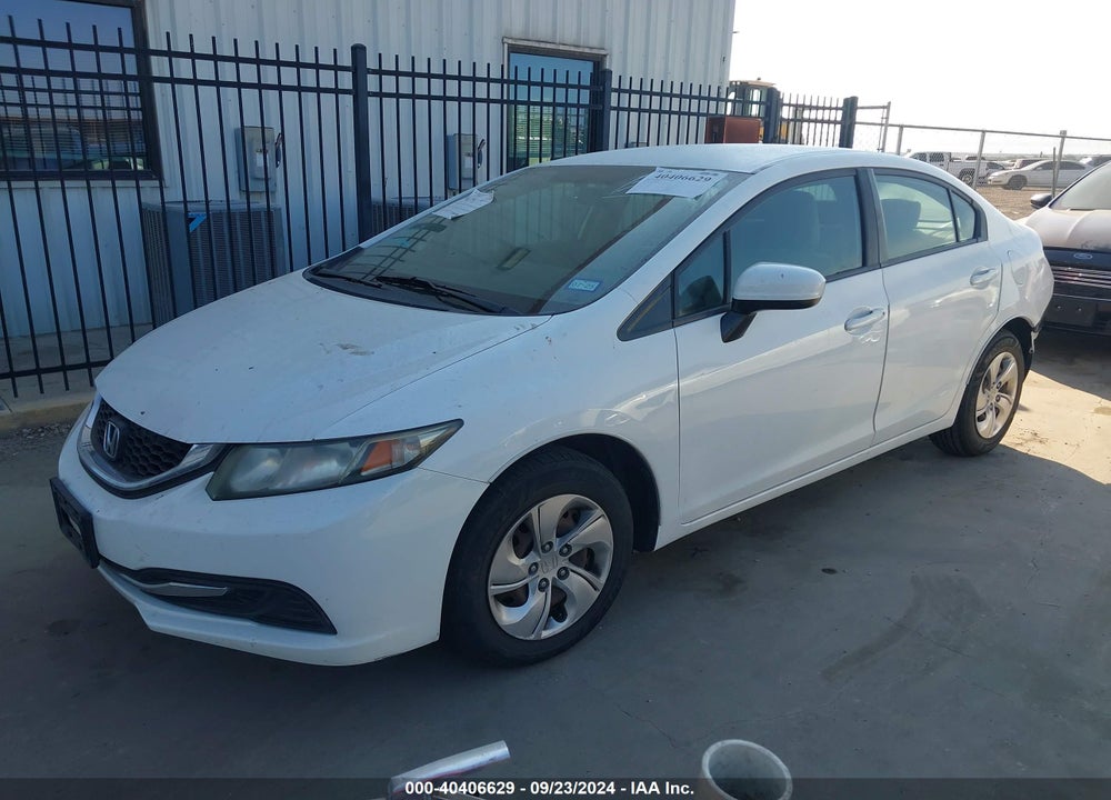 2014 HONDA CIVIC LX VIN: 19XFB2F52EE080046