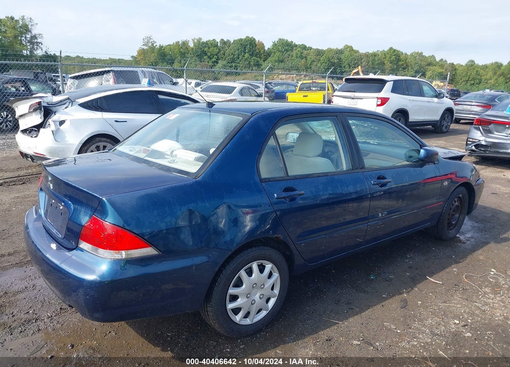 2006 MITSUBISHI LANCER ES/SE VIN: JA3AJ26E76U054637