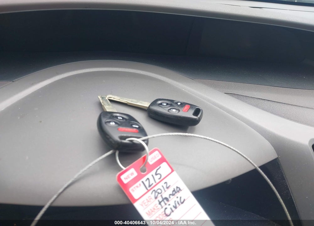 2012 HONDA CIVIC LX VIN: 19XFB2F5XCE389602