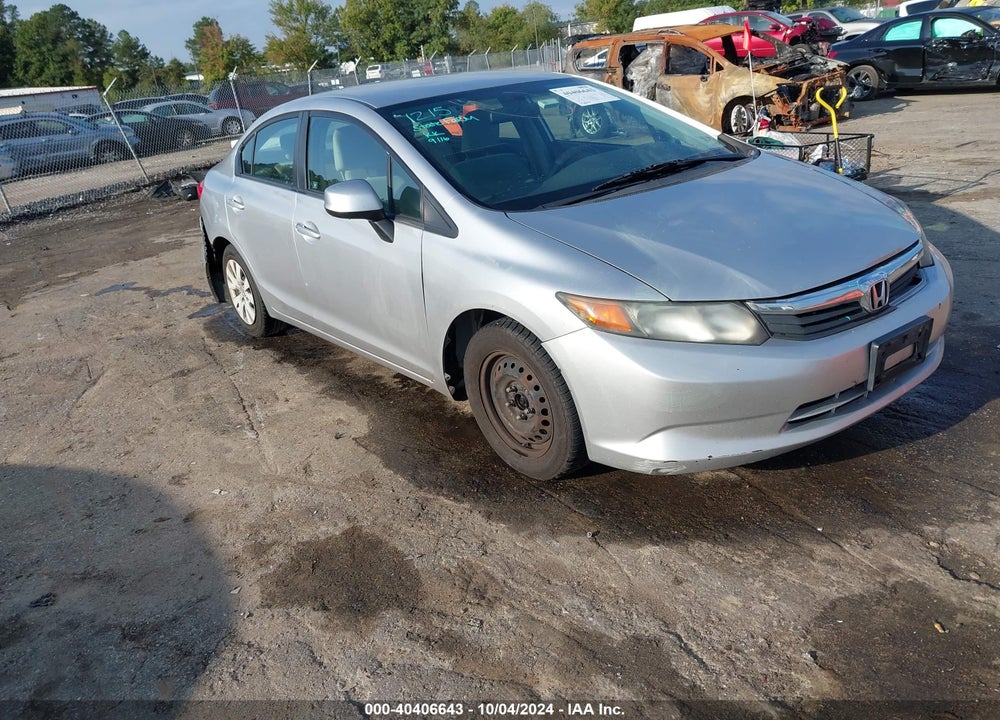 2012 HONDA CIVIC LX VIN: 19XFB2F5XCE389602