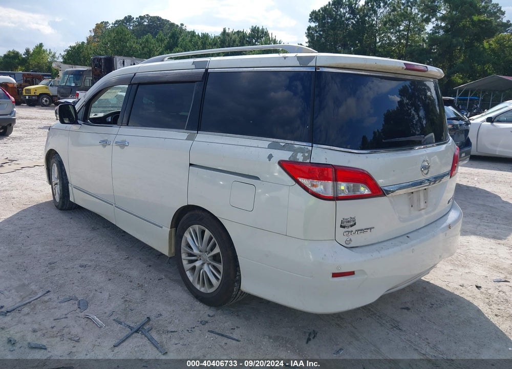 2011 NISSAN QUEST SL VIN: JN8AE2KP5B9013034