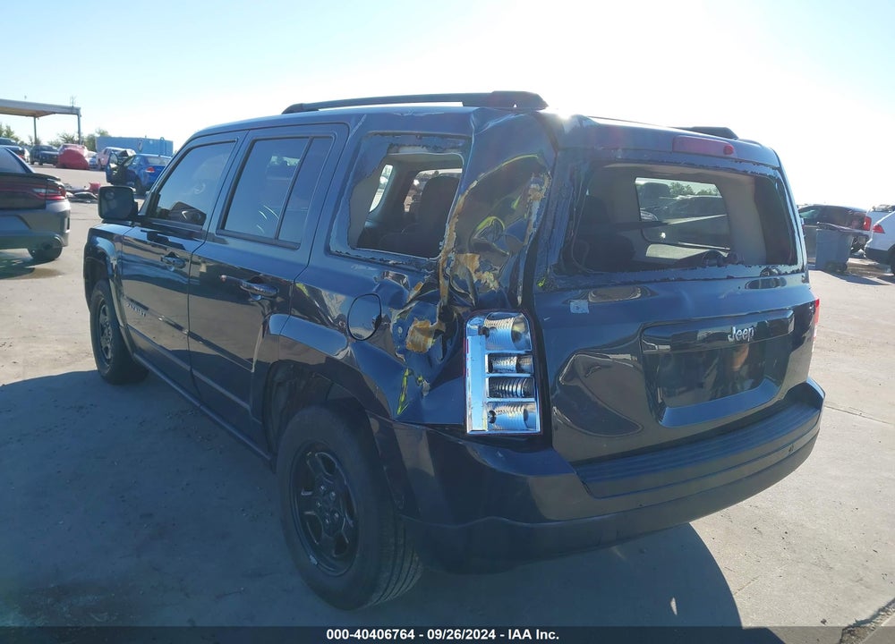 2015 JEEP PATRIOT VIN: 1C4NJPBB9FD358581