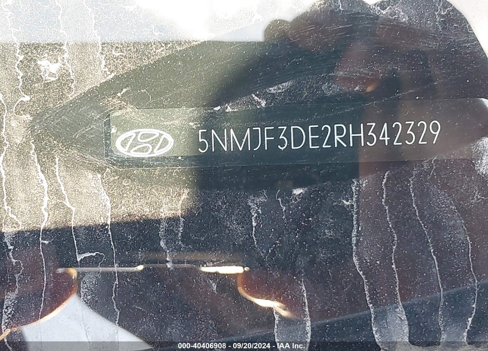 2024 HYUNDAI TUCSON SEL VIN: 5NMJF3DE2RH342329