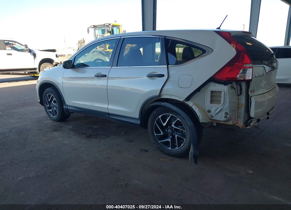 2016 HONDA CR-V SE VIN: 5J6RM4H46GL116204