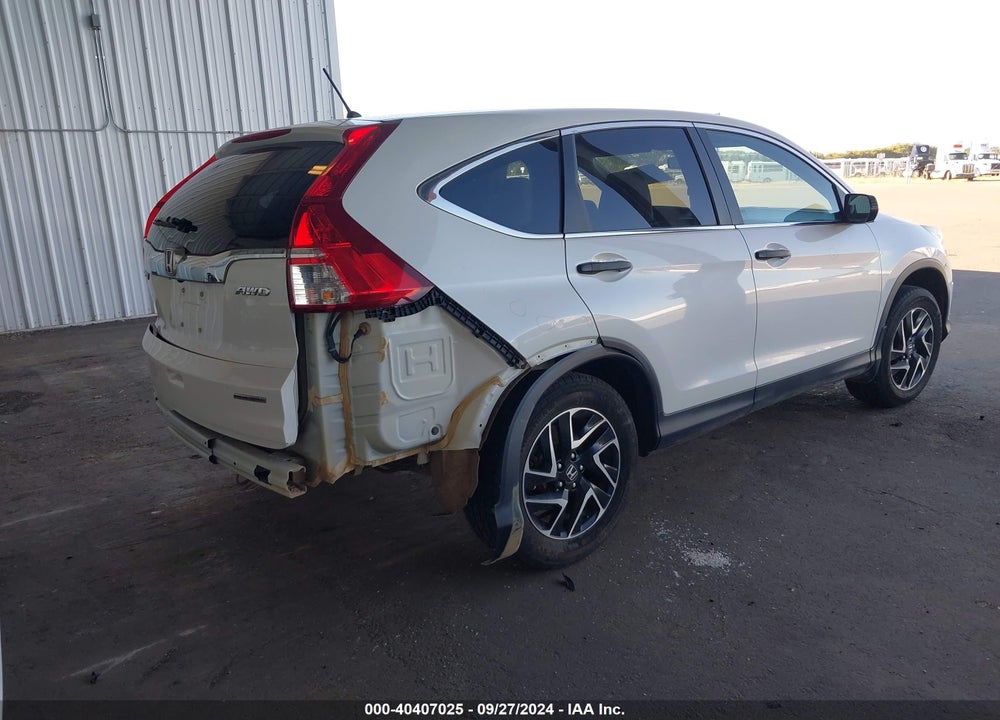 2016 HONDA CR-V SE VIN: 5J6RM4H46GL116204