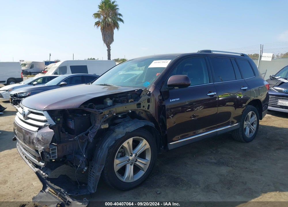 2013 TOYOTA HIGHLANDER LIMITED V6 VIN: 5TDYK3EH5DS138973