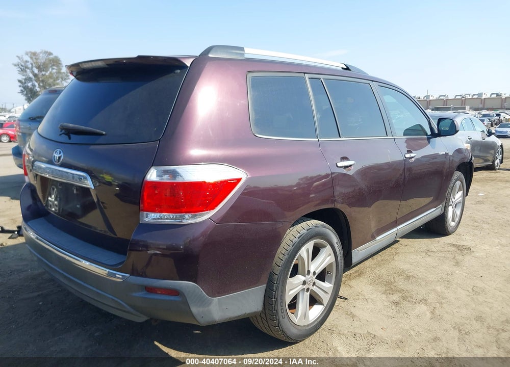 2013 TOYOTA HIGHLANDER LIMITED V6 VIN: 5TDYK3EH5DS138973