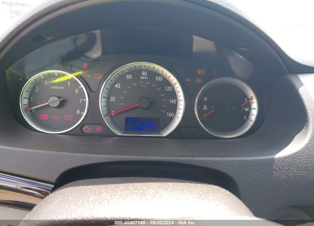 2009 HYUNDAI SONATA LIMITED V6 VIN: 5NPEU46F89H456227