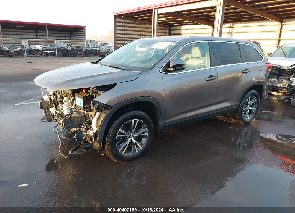 2019 TOYOTA HIGHLANDER LE PLUS VIN: 5TDZZRFH6KS314542