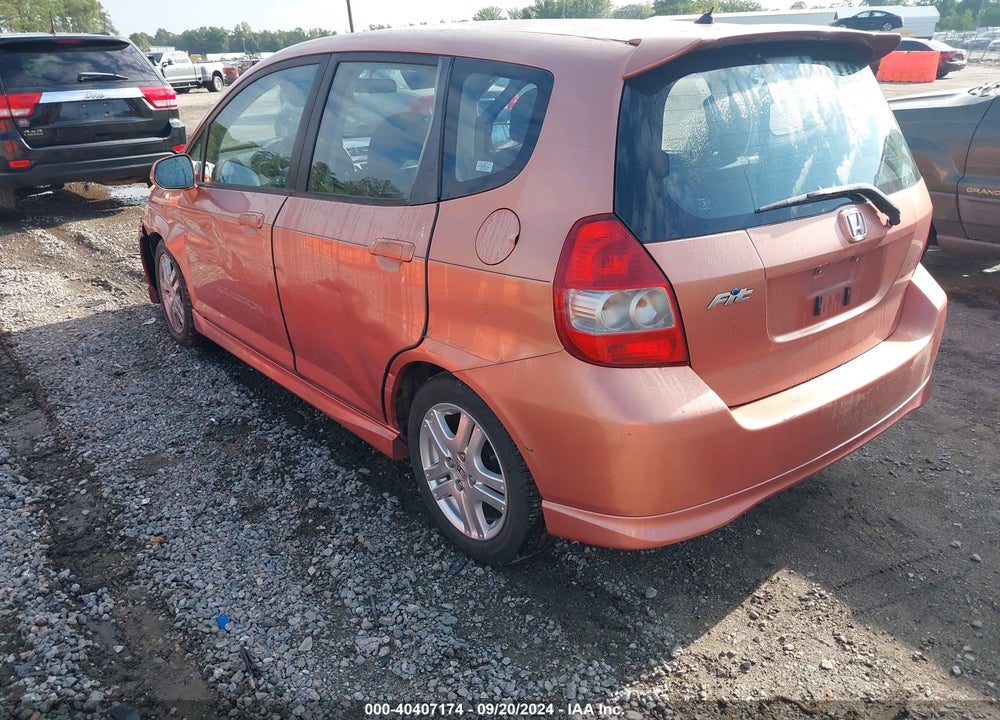 2008 HONDA FIT SPORT VIN: JHMGD38608S062171
