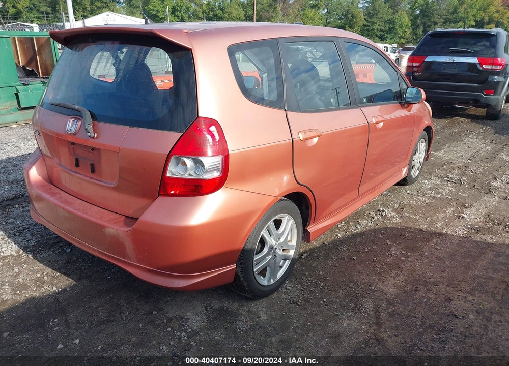 2008 HONDA FIT SPORT VIN: JHMGD38608S062171