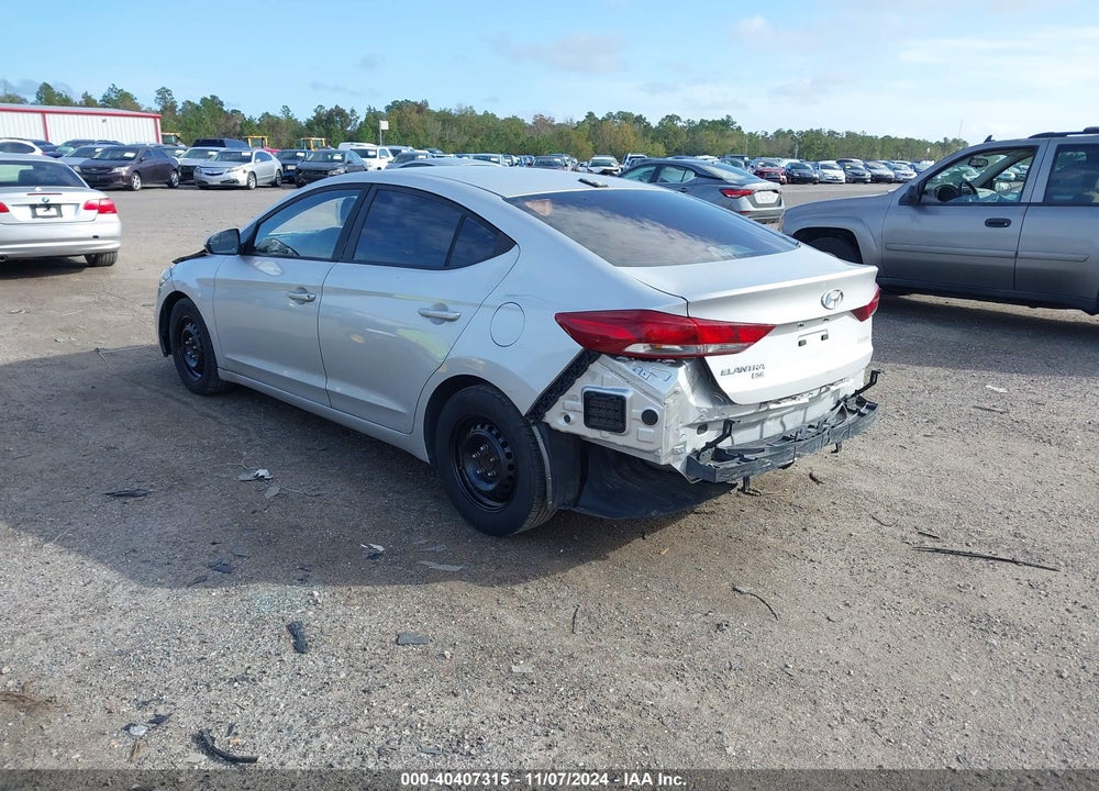 2017 HYUNDAI ELANTRA SE VIN: KMHD74LFXHU099768