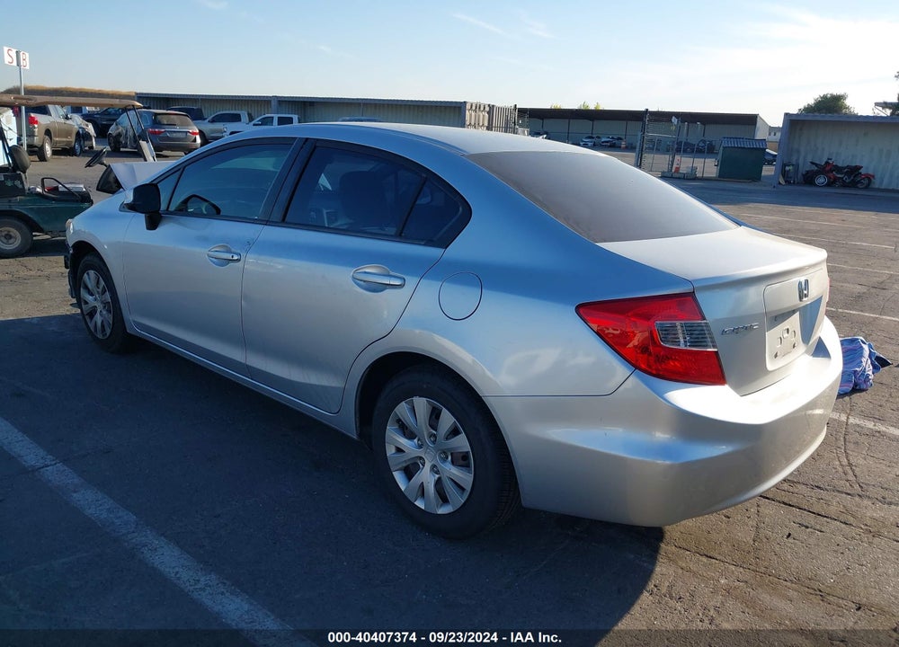 2012 HONDA CIVIC LX VIN: 2HGFB2F59CH599307