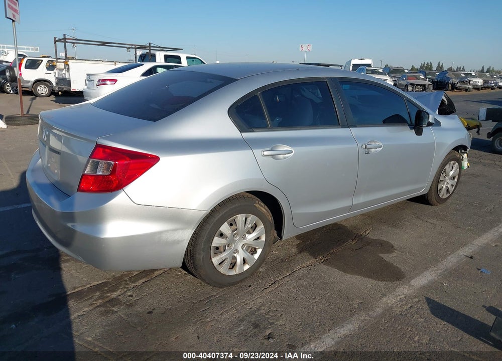 2012 HONDA CIVIC LX VIN: 2HGFB2F59CH599307