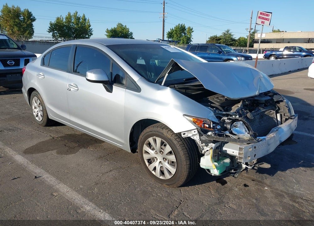 2012 HONDA CIVIC LX VIN: 2HGFB2F59CH599307