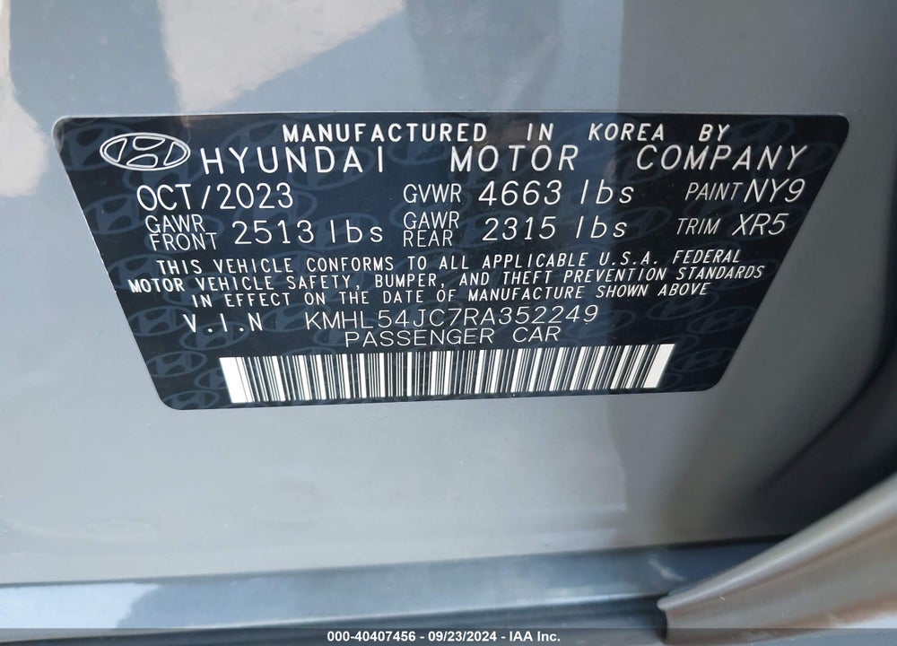 2024 HYUNDAI SONATA N LINE VIN: KMHL54JC7RA352249