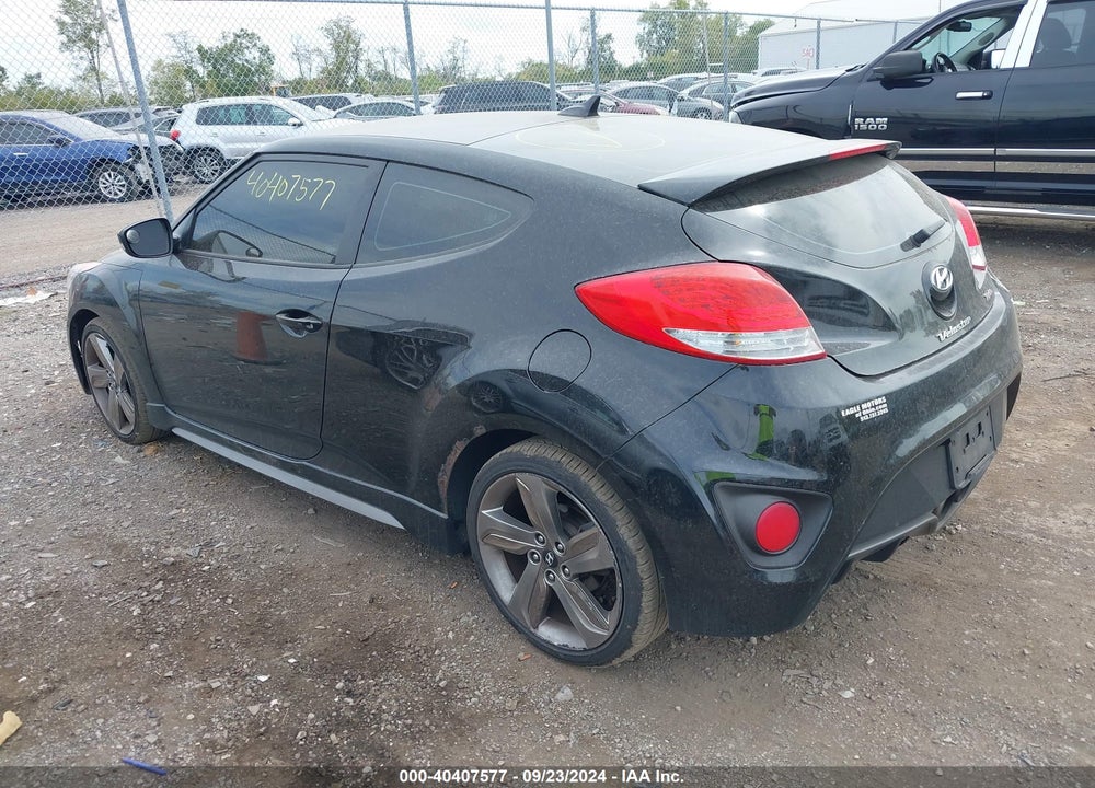 2013 HYUNDAI VELOSTER TURBO W/BLACK VIN: KMHTC6AE9DU170854