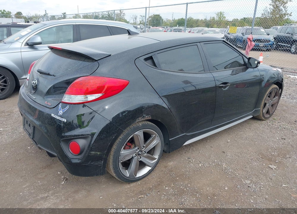 2013 HYUNDAI VELOSTER TURBO W/BLACK VIN: KMHTC6AE9DU170854