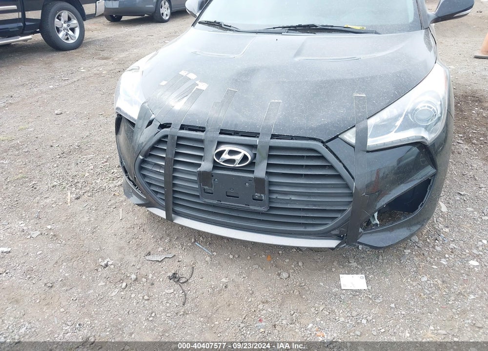 2013 HYUNDAI VELOSTER TURBO W/BLACK VIN: KMHTC6AE9DU170854