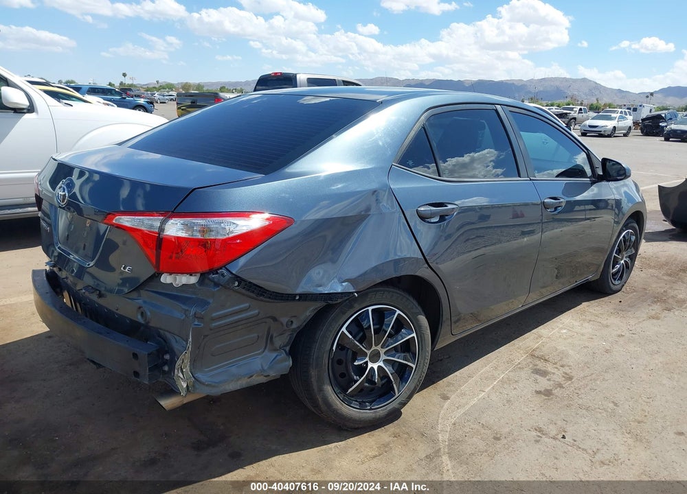 2016 TOYOTA COROLLA LE VIN: 2T1BURHE9GC707678