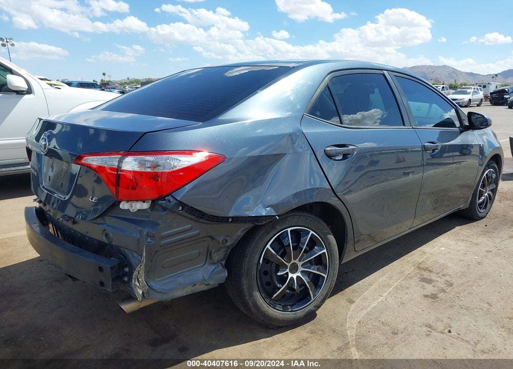 2016 TOYOTA COROLLA LE VIN: 2T1BURHE9GC707678