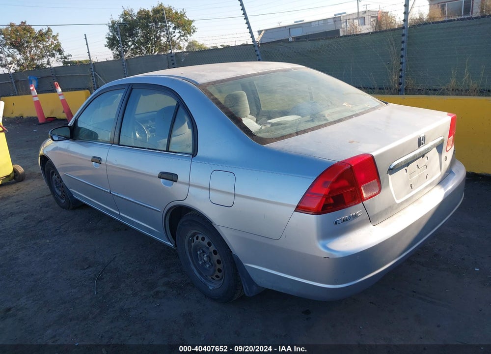 2001 HONDA CIVIC LX VIN: 2HGES16501H615414