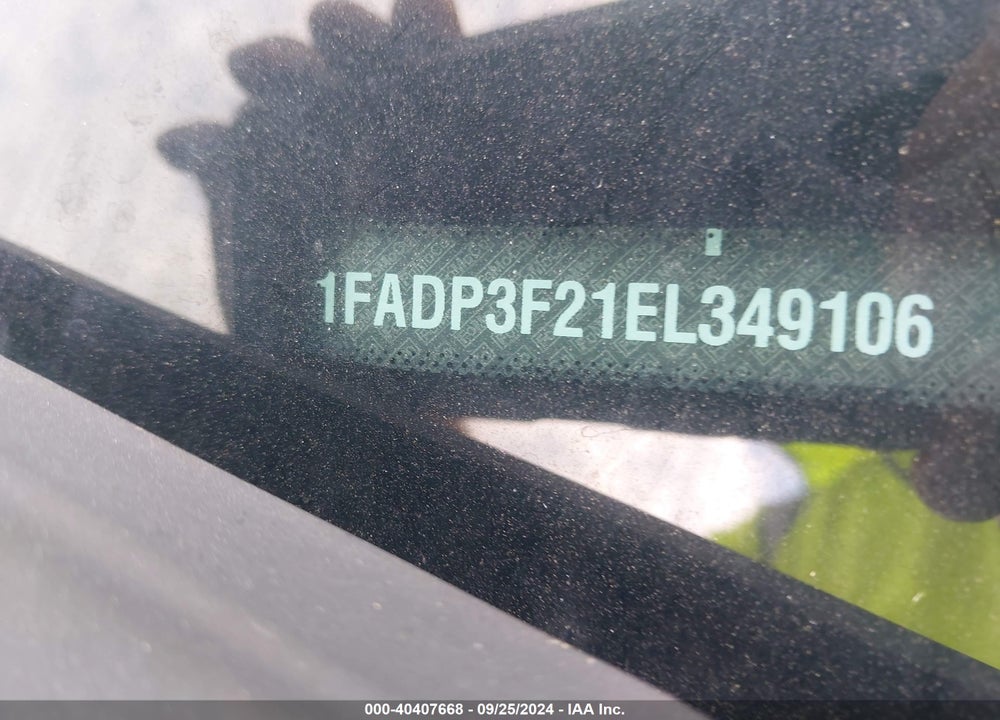 2014 FORD FOCUS SE VIN: 1FADP3F21EL349106
