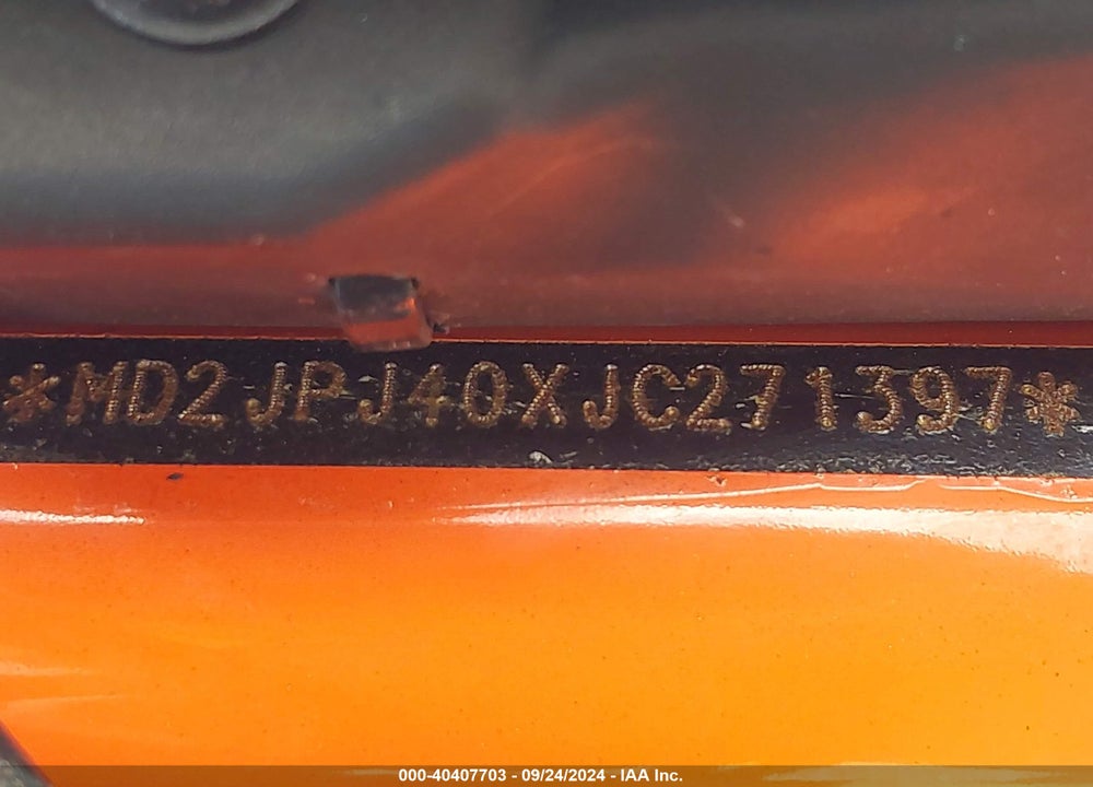 2018 KTM 390 DUKE VIN: MD2JPJ40XJC271397