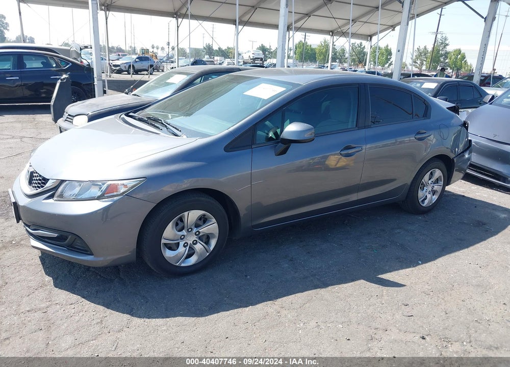 2013 HONDA CIVIC LX VIN: 19XFB2F54DE286936