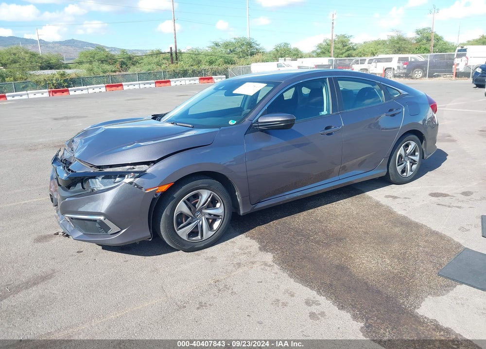 2019 HONDA CIVIC LX VIN: 19XFC2F66KE045902