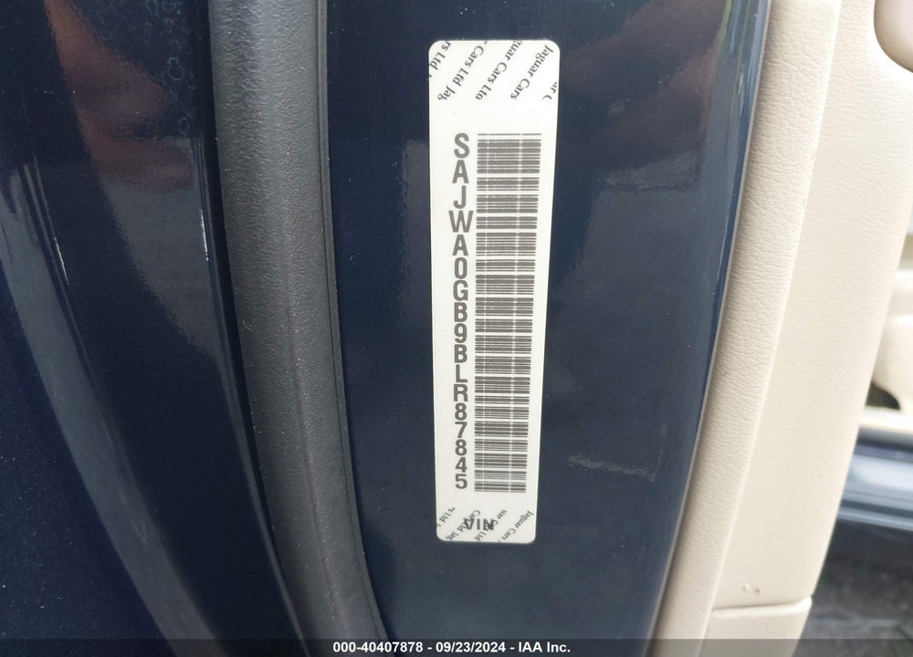 2011 JAGUAR XF PREMIUM VIN: SAJWA0GB9BLR87845