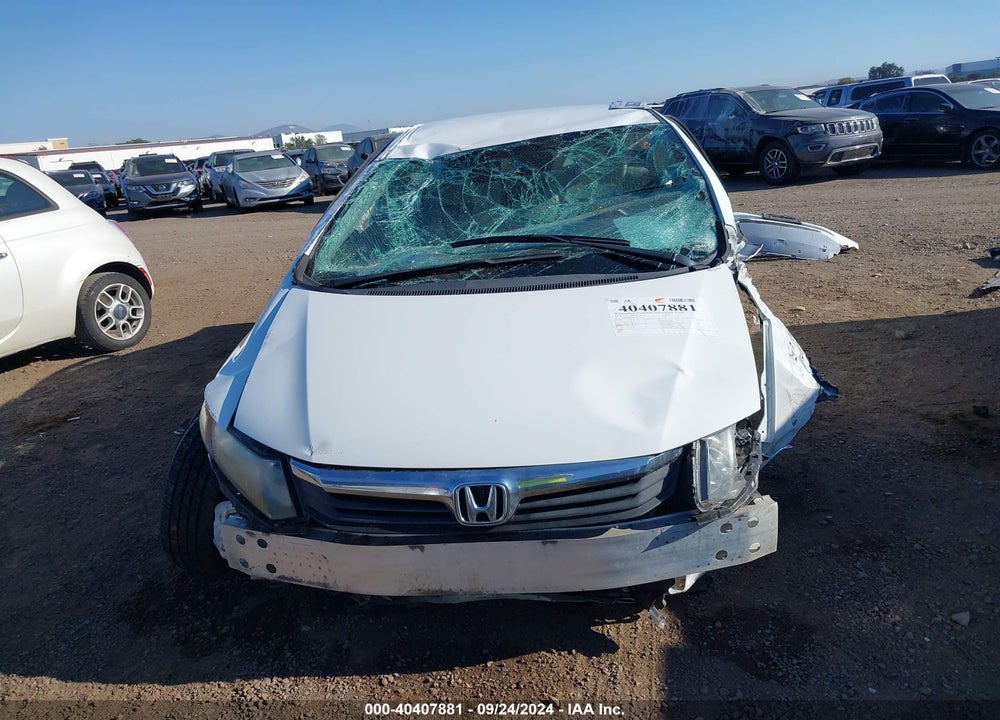 2012 HONDA CIVIC LX VIN: 19XFB2F55CE383805