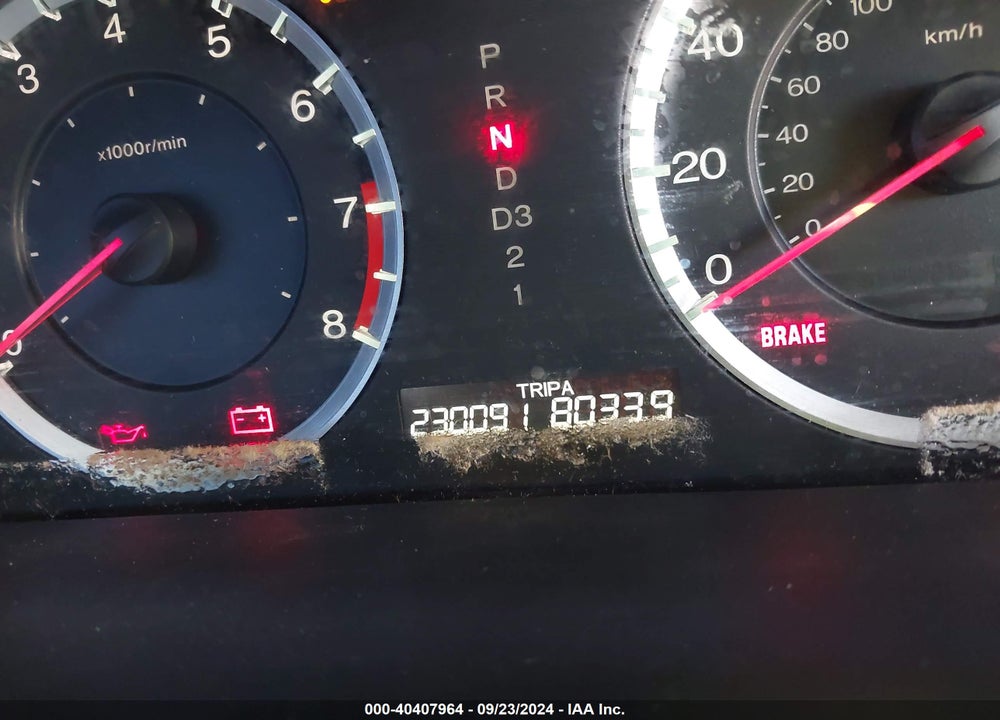 2009 HONDA ACCORD 2.4 LX VIN: 1HGCP26399A027583