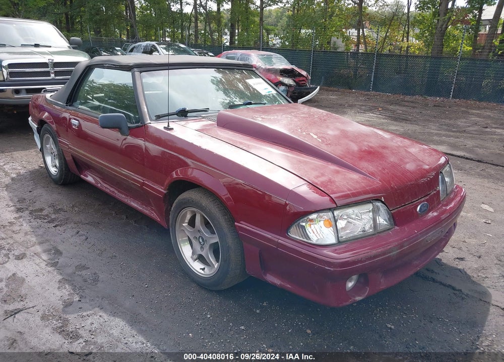 1988 FORD MUSTANG GT VIN: 1FABP45E1JF308315